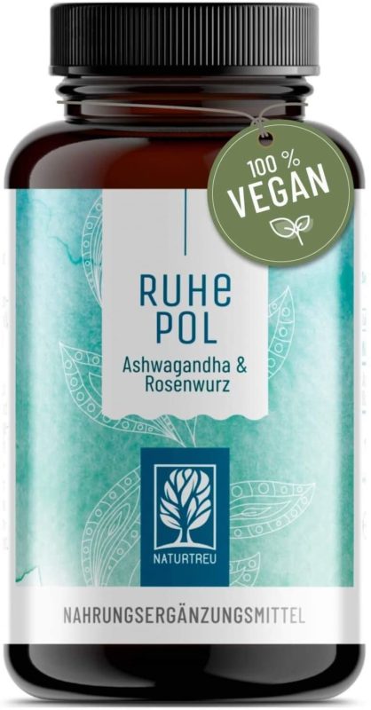 Ashwagandha-Rosenwurz-Kapseln-Beruhigungstabletten